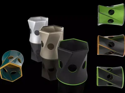 Pen and Pencil 3D model