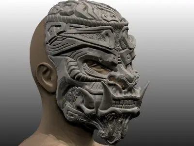 Monkey King Stone Mask 3D print model