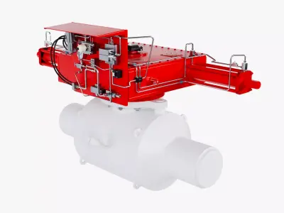 Industrial Mechanical Valve Pneumatic Actuator 3D model