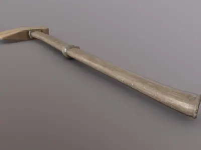 Axe - Wood Low-poly 3D model