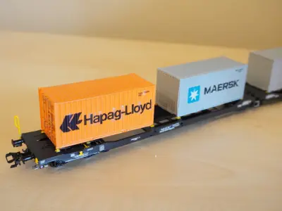 Pre supported H0 1 87 scale 20ft container 3D print model