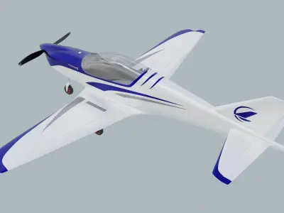 Airplane Blackshape 3D model