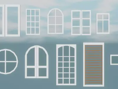 10 Home Assets Part 3 Windows Free 3D model