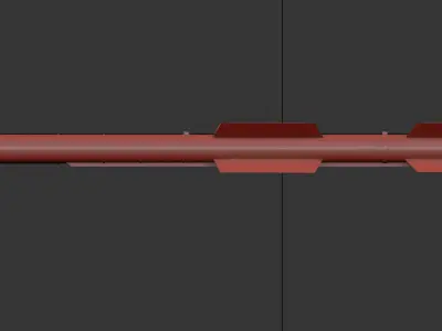 K-77M Radar guided missile Low-poly 3D model