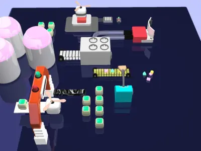 KIDS PLAY STATION  Low-poly 3D model