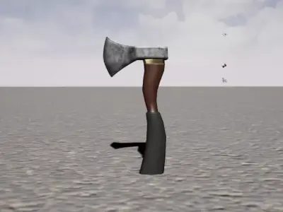 Survive Axe Low-poly 3D model