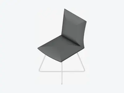 Furniture - Chair - Contemporary - Wire - Legs Low-poly 3D model
