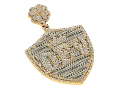 DEV Letter Pendent 3D print model