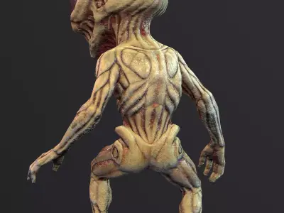 Alien Minion - Horror Enemy Character - Game Ready Low-poly 3D model