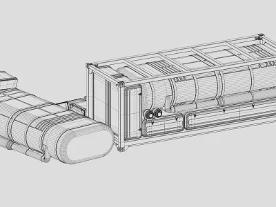 Sci-Fi Crates 3D model