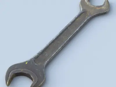 Wrench Low SM Free low-poly 3D model