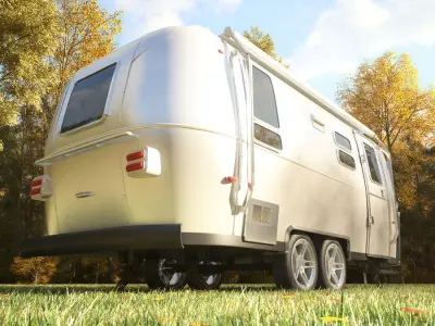 Airstream Flying Cloud trailer 2017 3D model