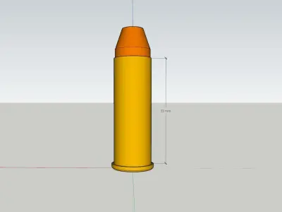 44 Magnum round Free 3D model