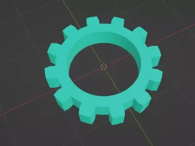 SIMPLE GEAR 3D MODEL Free low-poly 3D model