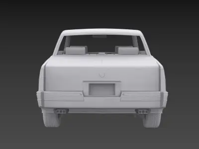 1991 Cadillac Eldorado Printable 1-25 scales 3D print model purchase