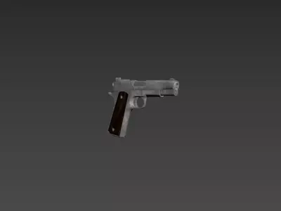 Colt Pistol 3D Model Low-poly 3D model