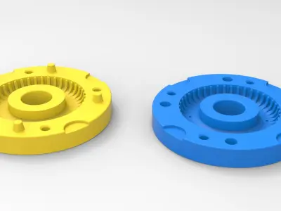 Mold for military tire 1 Scale 1 to 10 and 1 to 14 and 1 to 25 3D print model