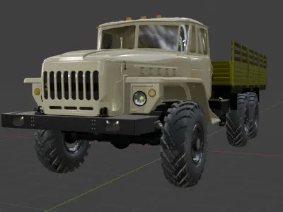 Ural 4320 3D print model by Iosebshioshvili