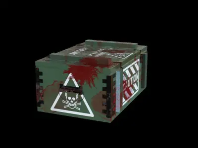 military box Free low-poly 3D model