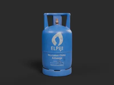 Indonesian LPG -12 kg  Low-poly 3D model