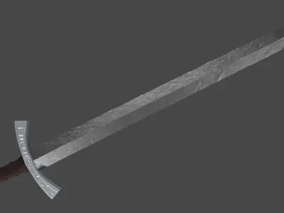 Gladius sword with Falchion handle Low-poly 3D model