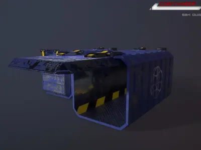 Container Low-poly 3D model purchase