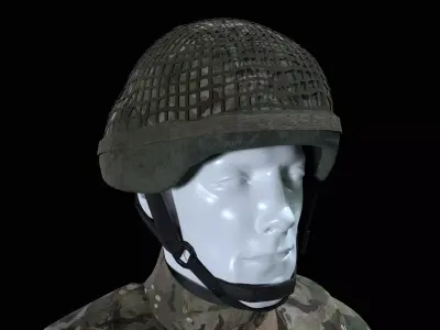 British Armed Forces - MK7 Combat Helmet Low-poly 3D model