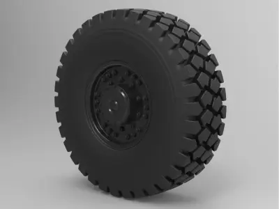 Offroad truck wheel 3D model by 3DTechDesign