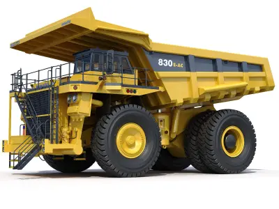 Mining dump truck Komatsu 830E-AC 3D model