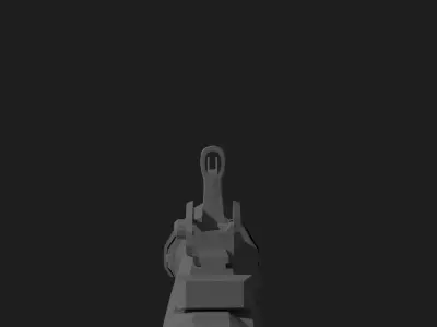 Assault Rifle Low-poly 3D model 15