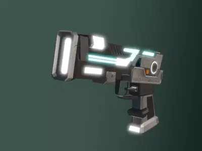 Sci Fi Light Gun Low-poly 3D model