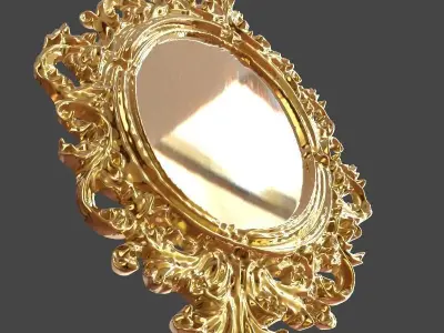 The Mirror gold ornate 3D model