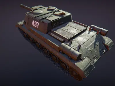 Tanks Pack Low-poly 3D model by arvart-lit