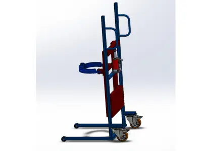 Mobile Hydraulic Gas Cylinder Lifter  3D model