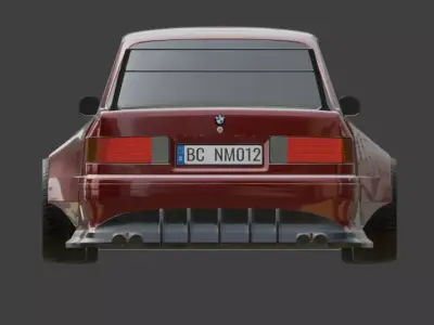 E30 Classic Vintage Car  3D model