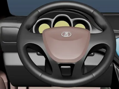 Russian car Lada Vesta Free 3D model