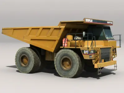 Dumper Truck Low-poly 3D model