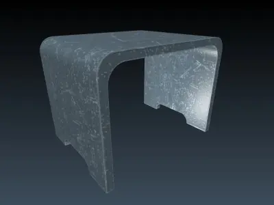 Table chair Free low-poly 3D model