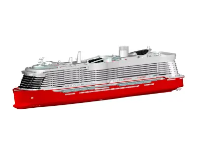cruise ship 3D model order
