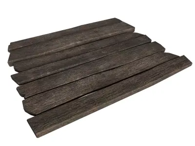 Old planks Free low-poly 3D model