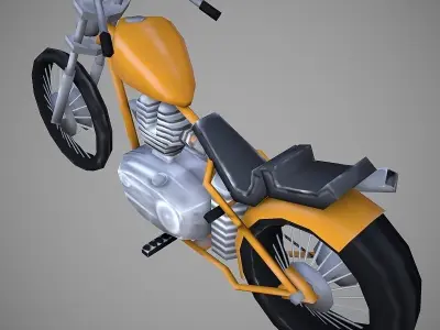Chopperland Cartoon Low-poly 3D model