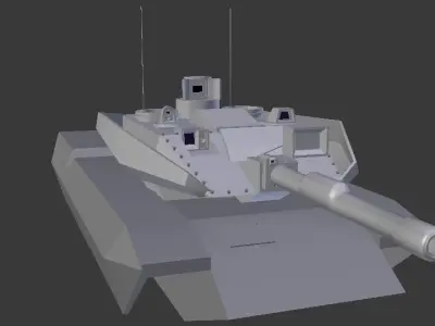 modern tank 3D print model