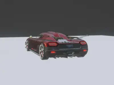 koenigsegg one Free low-poly 3D model