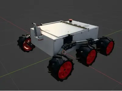 Robot Low-poly 3D model get