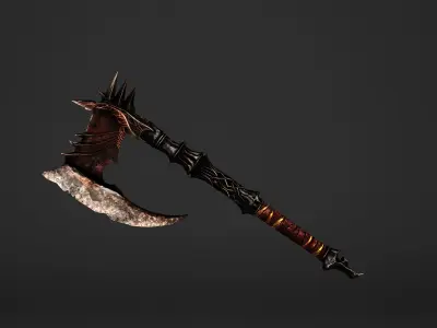 Spike Waraxe Low-poly 3D model