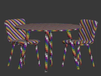 Dining Set 70 3D model