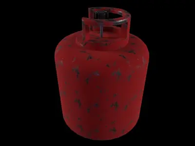 Tube Game Ready - Low Poly 3D Model - Gas Cylinder Low-poly 3D model