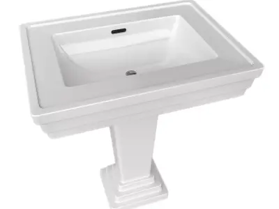 Antique Washbasin Low-poly 3D model