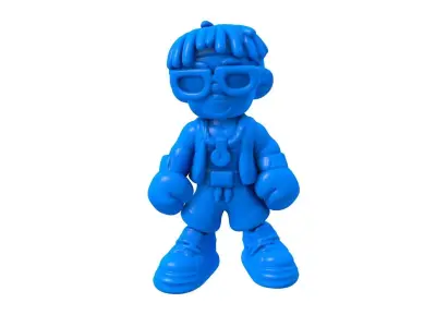 boxing - boxing stl - boxing character -  female boxer  3D print model