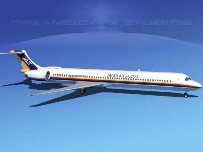 McDonnell Douglas MD-80 JAS 3D model